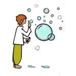 Illustration enfant bulles