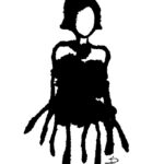 Silhouette femme encre de chine Denise