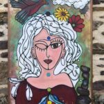 Peinture acrylique auto portrait