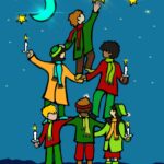 illustration sapin d'enfants