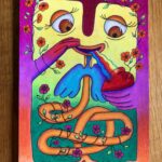 Illustration crayons de couleur, Self love