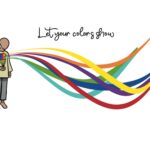 Illustration arc en ciel intérieur