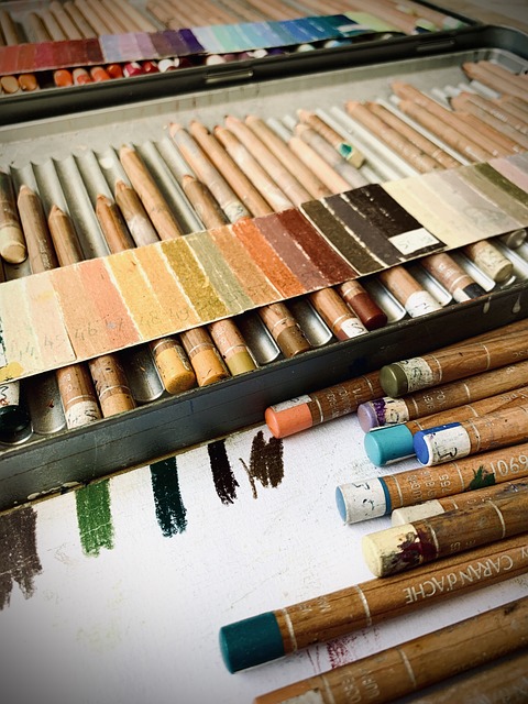 Crayons de couleur mines