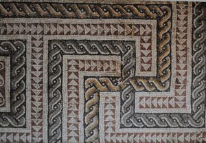 Mosaïque romaine labyrinthe Photo mosaïque romaine Tunisie