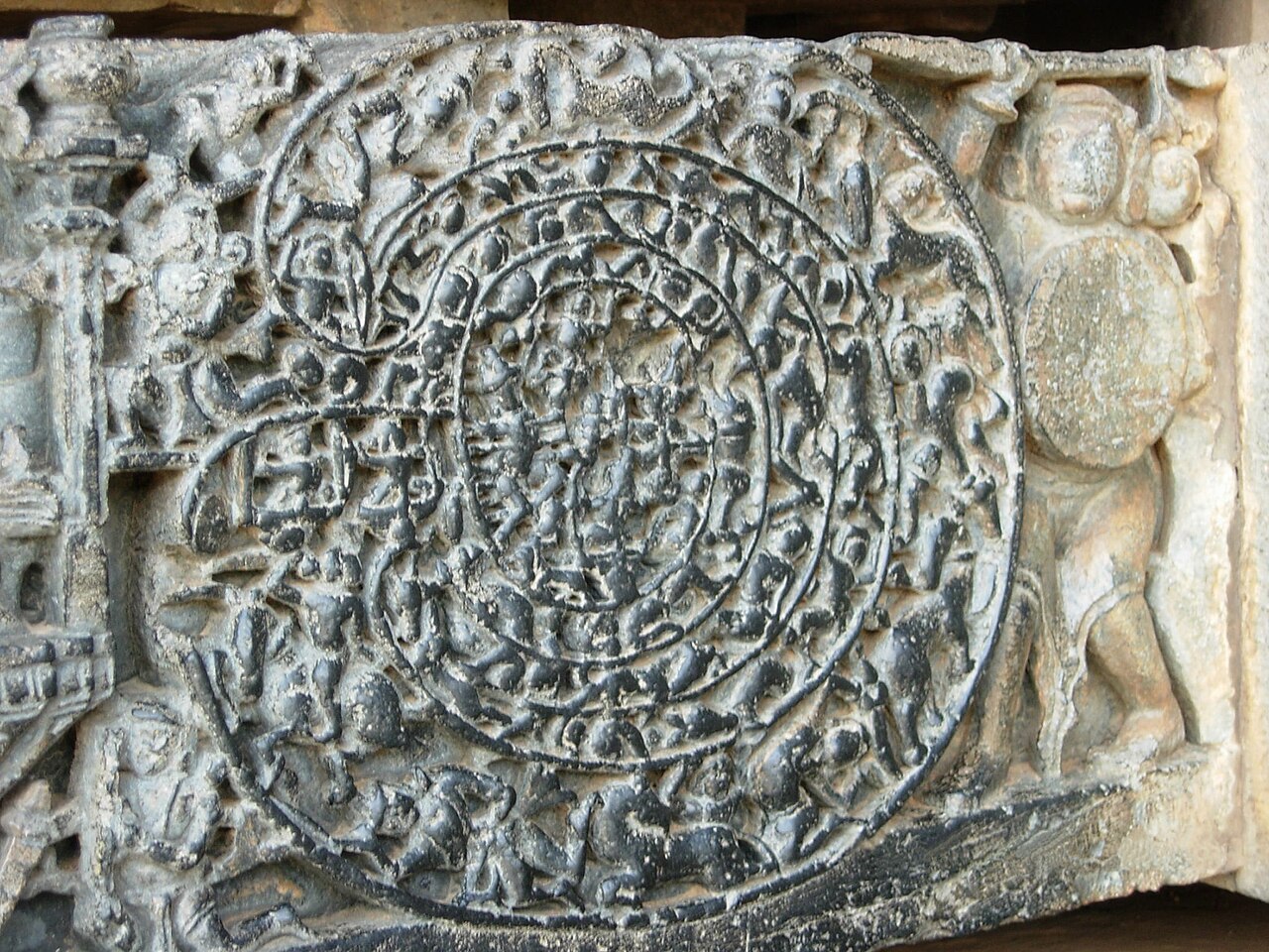 Sculpture labyrinthe Inde Photo sculpture Chakravyuha Inde